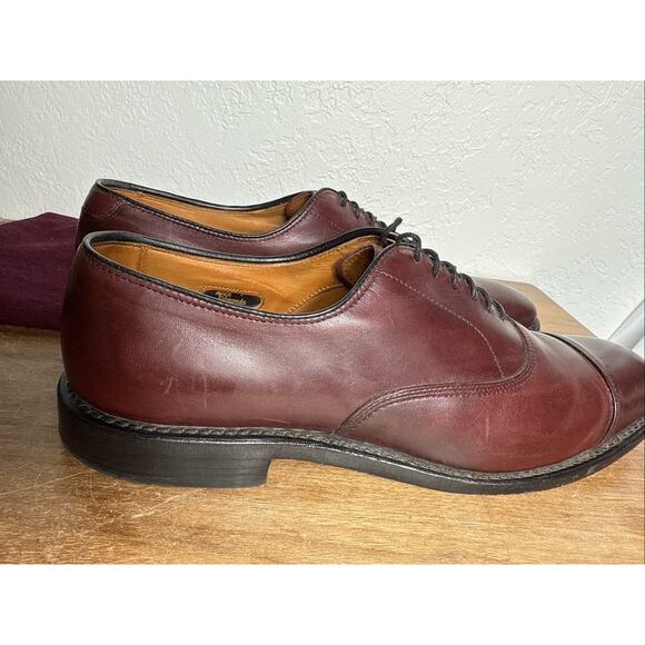 Allen Edmonds Men\'s Oxblood Leather Cap-Toe Oxfords main image 8